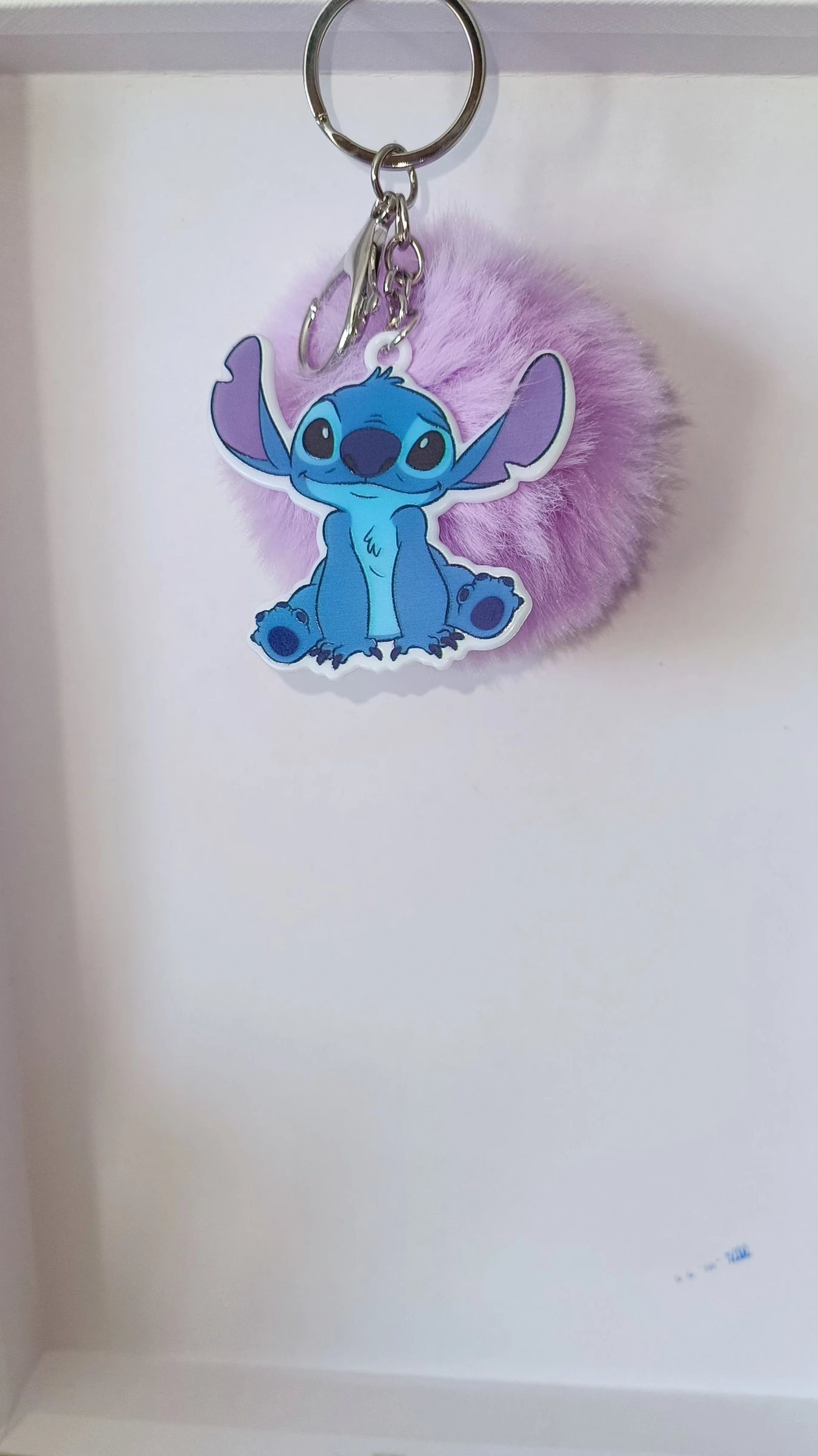 Porte-clés stitch pompon